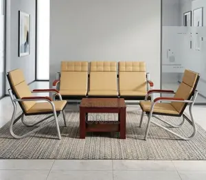Sofa ya Ofisi ya 5-Seater Rangi ya Brown
