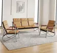 5-Seater Corporate Lobby Brown Sofa - 3