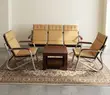 5-Seater Corporate Lobby Brown Sofa - 4
