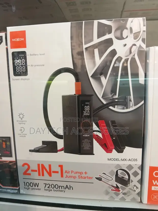 MOXOM MX-AC05 2-in-1 Air Pump + Jump Starter 150PSI - 1