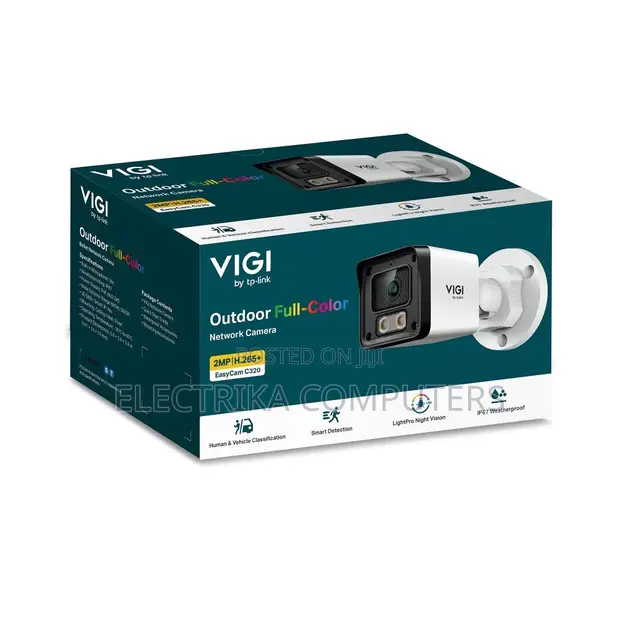 VIGI EasyCam C320 2MP Outdoor Full-Color Bullet Network Camera - 1