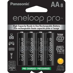 Betri za Panasonic Eneloop Pro AA Zinazoweza Kuchajiwa (Pakiti ya 4)