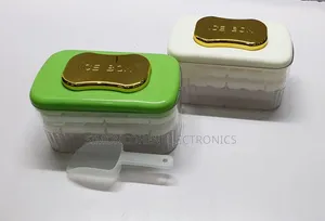 Multilayer 48-Grid Ice Cube Tray Box with Cover & Shovel