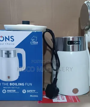 Ailyons 2.2L Cordless Electric Kettle - Nyeupe