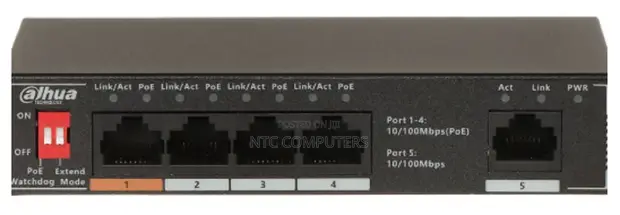 Dahua SF1005L5 Switch ya Bandari 5 10/100Mbps Isiyosimamiwa - 1