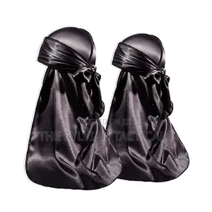 Logo Print 360 Waves Extra Long Straps Pirate Hat Headwrap