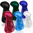 Logo Print 360 Waves Extra Long Straps Pirate Hat Headwrap - 5