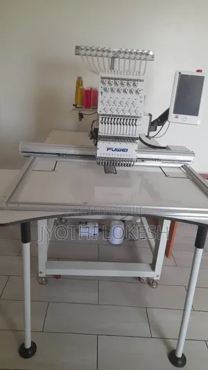 FUWEI 12-Needle Computerized Embroidery Machine 800x500mm