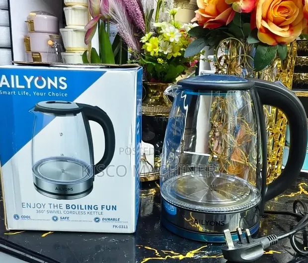 1.8L Ailyons Transparent Cordless Electric Kettle - 1