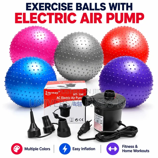Spiked Yoga Ball with Free Electric Pump - 1