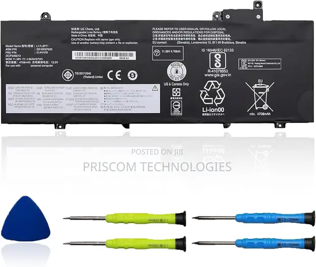 Lenovo ThinkPad T480S Series Laptop Battery L17L3P71 L17M3P71 - 1