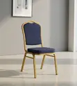 Kiti cha Mikutano cha Ofisi cha Kitambaa cha Mgeni - Bluu - 1