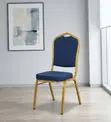 Kiti cha Mikutano cha Ofisi cha Kitambaa cha Mgeni - Bluu - 4