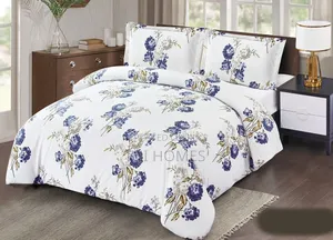 Honey G Duvet Set ya Kifahari ya Maua ya Pamba (4pcs) - Hadi 6x7