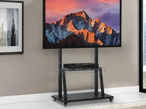Mobile TV Trolley Stand with Wall Mount (32-75 Inch)