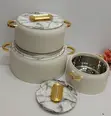 3pcs Luxury Round Insulated Food Warmer Set - 3