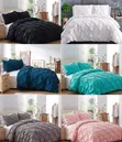 Seti ya Duvet Cover ya Pinch Pleat Cross Pintuck - 1