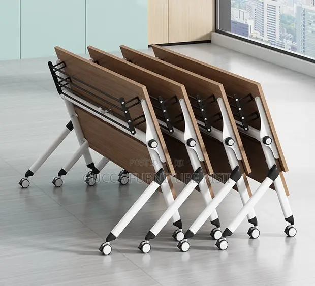Brown Foldable Training Table - 1