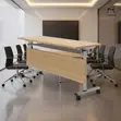 Brown Foldable Training Table - 5