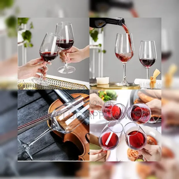 Vikombe Vitufe vya Divai Virefu 435ml - Seti ya 6 - 1