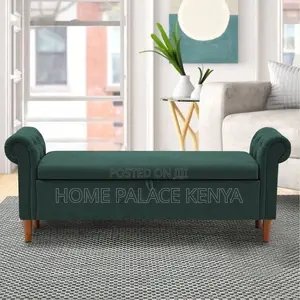 Premium Bed End Ottoman Bench - Green
