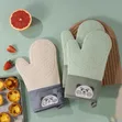Gloves za Oven za Silicone Zenye Ubora wa Juu - Kijani - 2