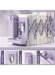 Expandable Metallic Bookshelf with Magnetic Pen Holder - 1