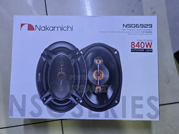 Nakamichi 840W 6x9 Oval Midrange Speakers Mpya (Jozi) - 1