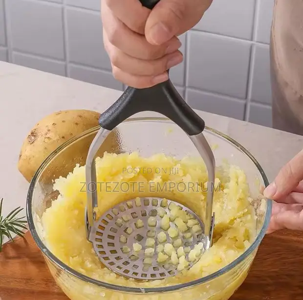 Potato Masher ya Stainless Steel - 1