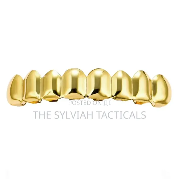 Iced Out Cuban Link Grillz - Gold & Silver - 1