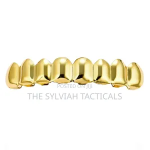 Iced Out Cuban Link Grillz - Gold & Silver