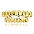 Iced Out Cuban Link Grillz - Gold & Silver - 2