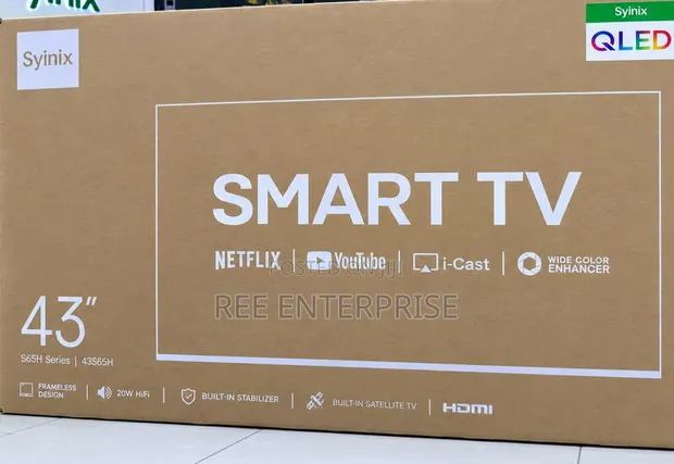 Syinix 43" Smart QLED TV Isiyo na Fremu - 1