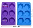 Silicone Cupcake & QueenCake Tray (6 Holes) - 2