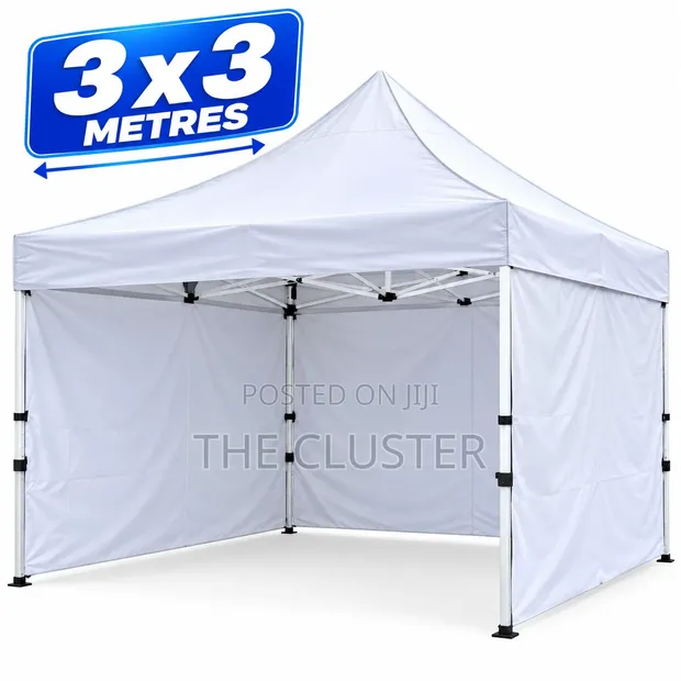 Premium White Gazebo Tent 3x3 Meters - 1