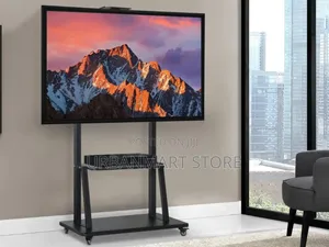Universal Mobile TV Stand with Wall Mount (32-75")