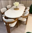 6-Seater Oval Dining Set - Available on Order - 1