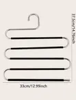 S-Shaped Trouser Hangers (Metallic) - 1