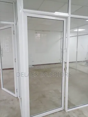 Standard Aluminium Glass Door - White