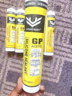 Ushindi Acetic Silicone Sealant 260ml Black (6 Pieces)