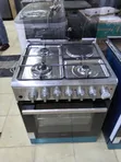 Haier 60x60 Stainless Steel 3+1 Gas Cooker with Gas Sensors & Rotisserie - 2