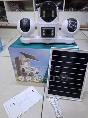 Kamera ya CCTV ya 4-Lens 4G Solar PTZ yenye Night Vision