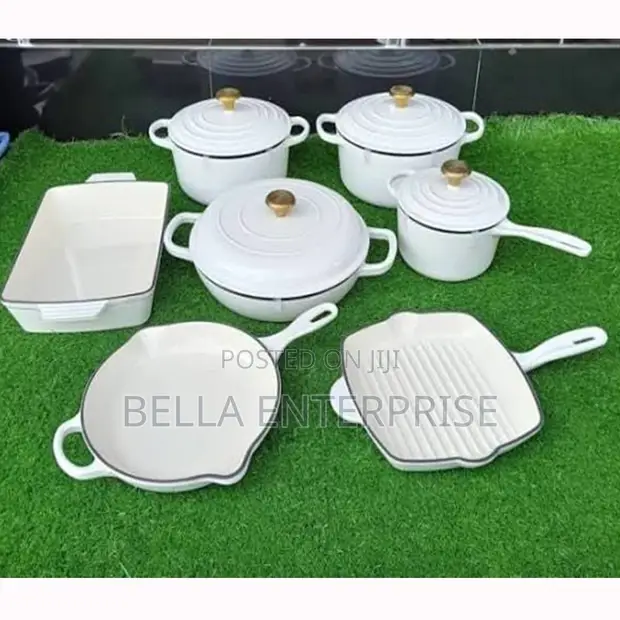 Set ya Vipande 13 vya Vyombo vya Kupikia vya Chuma cha Die Cast - 1