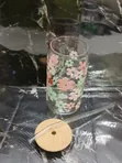 Glass Smoothie Cup with Bamboo Lid - 2