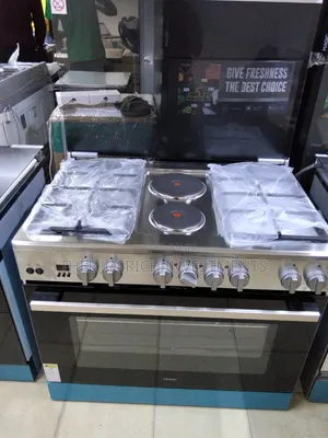 Haier 90x60cm Jiko la Gesi la Nje 6 na Oven ya Umeme & Rotisserie