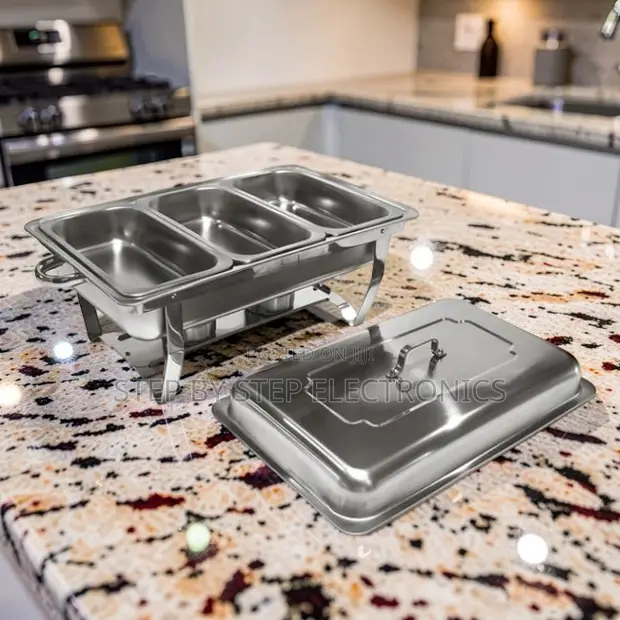 11L Stainless Steel Triple Chafing Dish - 1