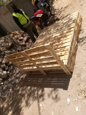 5x6 Pallet Bed with Drawers - Heavy Duty Frame