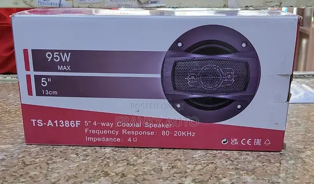 New 5-Inch 2-Way Coaxial Car Speakers - 95W Max - 1