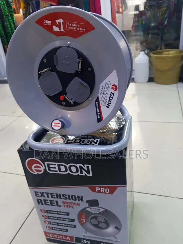 Edon 25M Heavy Duty Extension Reel Cable 3x2.5mm - 1