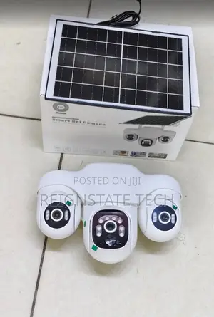 Kamera ya Solar V380 Pro 4G Lenzi Tatu na Kamera 3 Zinazozunguka